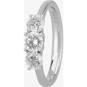 1888 Collection Platinum Certificated 1.25ct Diamond Trilogy Ring R3-145(1.25CT PLUS)- G-H/SI1-SI2/1.29ct