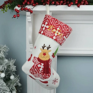 1st Birthday Gifts Personalised Red & White Christmas Stocking