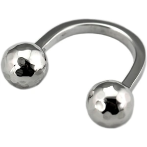 A Jewel Sterling Silver Disco Ball Ring - UK R - US 8.75 - EU 59