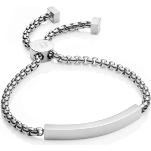 Abbott Lyon Jewellery Ladies Abbott Lyon Silver Plated Bar Chain Bracelet