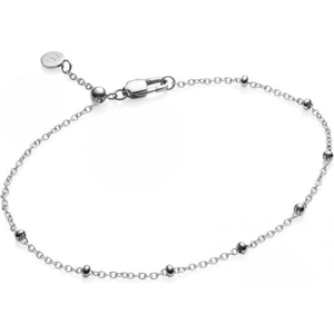 Abbott Lyon Jewellery Ladies Abbott Lyon Silver Plated Mini Balls Thin Chain Bracelet