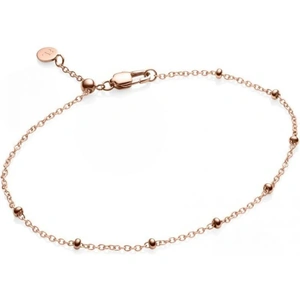 Abbott Lyon Jewellery Ladies Abbott Lyon Rose Gold Plated Mini Balls Thin Chain Bracelet