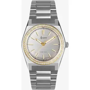 Accurist Origin Gold Plated Crystal Set Watch 70016