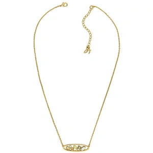 Adore Jewellery Ladies Adore Gold Plated Mixed Crystal Oval Necklace