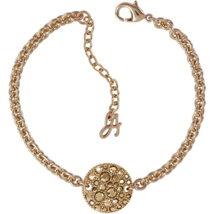 Adore Jewellery Ladies Adore Rose Gold Plated Small Metallic Pave Disc Bracelet