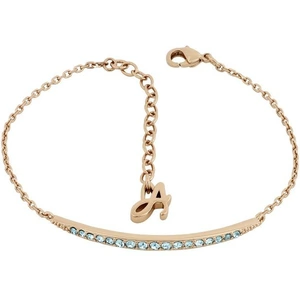 Adore Jewellery Ladies Adore Rose Gold Plated Curved Bar Bracelet
