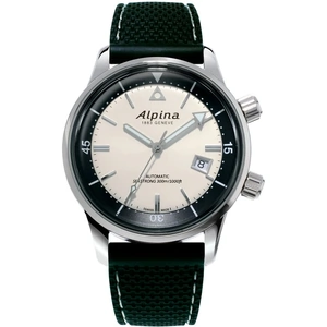 Alpina Mens Seastrong Heritage Diver 300 White dial Watch AL-525S4H6