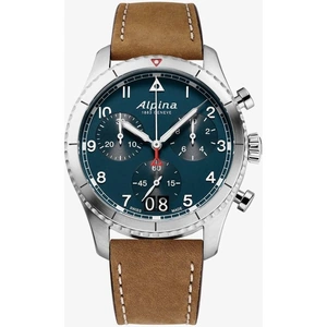Alpina Mens Startimer Pilot Brown Chronograph Watch AL-372NW4S26