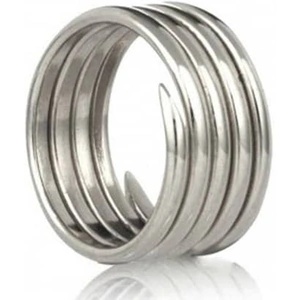 Amulette Silver Labyrinth Five Coil Ring R001SIL K