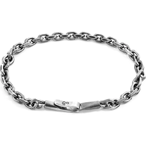 Anchor & Crew Halyard Single Sail Silver Chain Bracelet - 7.5 inches