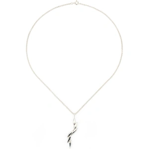 Andrea Eserin Jewellery Silver Swoosh Double Necklace