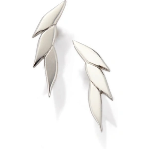 Andrea Eserin Jewellery Silver Swoosh Ear Studs