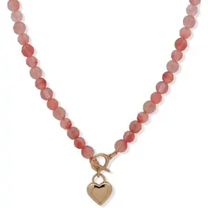 Anne Klein Jewellery NK HEART PDT-GLD/CHRY QTZ/CRY