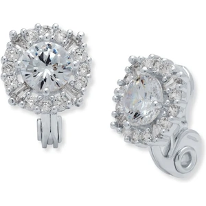 Anne Klein Jewellery Crystal Cluster Clip On Stud Earrings