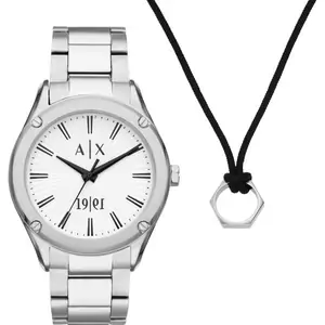 Armani Exchange Watch & Necklace Gift Set