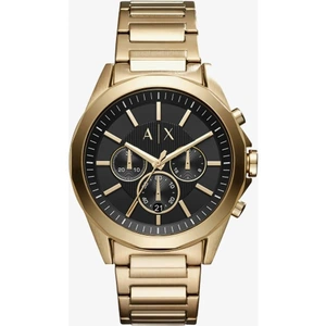 Armani Exchange Mens Gold-Plated Chronograph Bracelet Watch AX2611