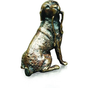 Art In Bronze Labrador with Lead Figurine