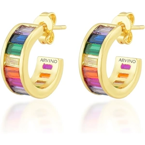 ARVINO Rainbow Baguette Earrings