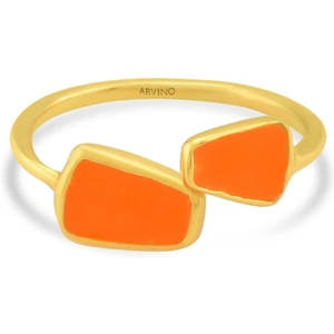 ARVINO Nouveau Orange Enamel Ring