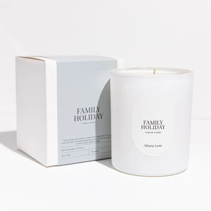 Athena Luxe White Family Holiday Candle