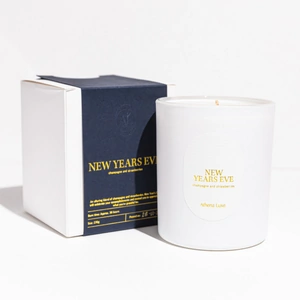 Athena Luxe White New Years Eve Candle