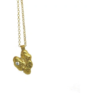 AthenArt Silver Heart Zircon Necklace