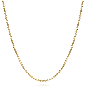 ATOLYESTONE Necklace Chain Yellow Gold Plated