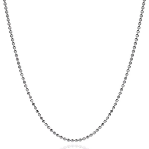 ATOLYESTONE Necklace Chain White Gold Plated