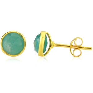 Auree Jewellery Yellow Gold Plated Savanne Gemstone Stud Earrings