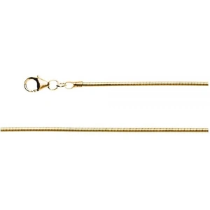 Bastian Gold Plated 18 Inch Omega Chain 9114444550