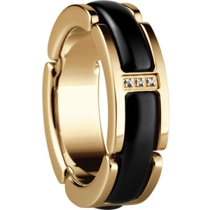 Bering Jewellery Ladies Bering PVD Gold plated Link Ring Size L