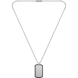 BOSS Mens Stainless-Steel ID Dog Tag Necklace 1580050