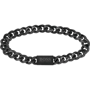 BOSS Men's Chain For Him Bracelet in Black Stainless Steel