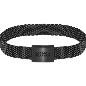 Boss Mesh Essentials Black Plated Bracelet