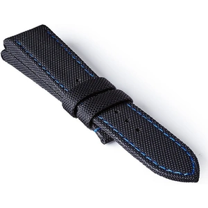 View product details for the Bremont Seattle Strap Black-Blue 22mm Regular