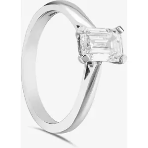 Brown & Newirth Brown & Newirth Platinum 1.20ct Emerald Cut Diamond Solitaire Ring MENW284B1 PL/24-08-015 M