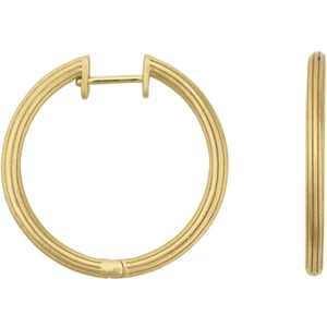 ByBiehl Gold Plated Isla Large Hoop Earrings 4-020-GP