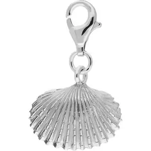 C W Sellors Sterling Silver Large Clam Shell Charm