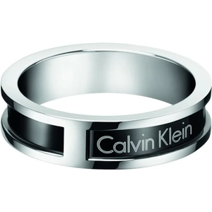 CALVIN KLEIN Jewellery Mens CALVIN KLEIN Stainless Steel Size V/W Hollow Ring Size V