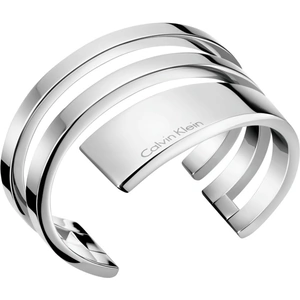 Calvin Klein Silver Stainless Steel Open Beyond Ladies Bangle KJ3UMF00010S