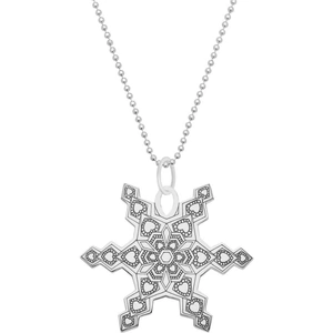 CarterGore Sterling Silver Snowflake Pendant Necklace
