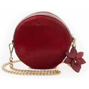 Cataleya London Red Pony Hair & Leather Daisy Handbag