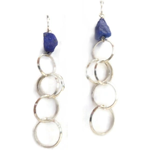 Catherine Marche Sterling Silver & Lapis Lazuli Earrings