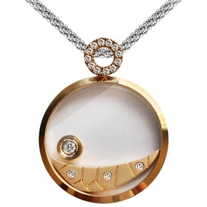 Gold & Diamond Secret Moon Pendant | Chekotin Jewellery