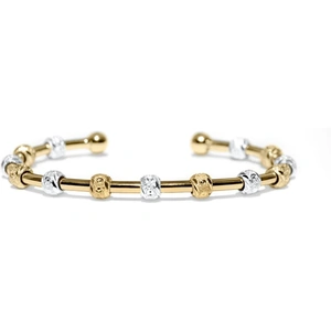 Chelsea Charles Laurel Gold and Silver Two-Tone Bracelet