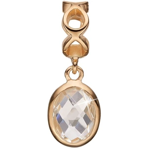Christina Jewellery Ladies Christina Gold Plated Sterling Silver Moving Crystal Bead Charm