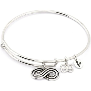 Ladies Chrysalis Silver Plated Spirited Infinity Expandable Bangle