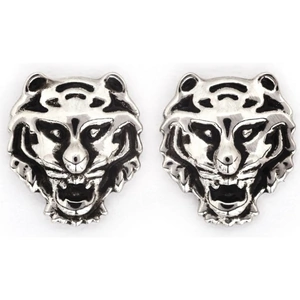 Ladies Chrysalis Silver Plated Bodhi Tiger Earrings