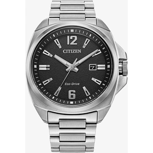 Citizen Mens Eco Drive 42mm Black Dial Watch AW1720-51E