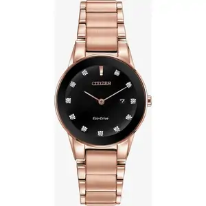 Citizen Ladies Axiom Diamond Rose Bracelet Watch GA1058-59Q
